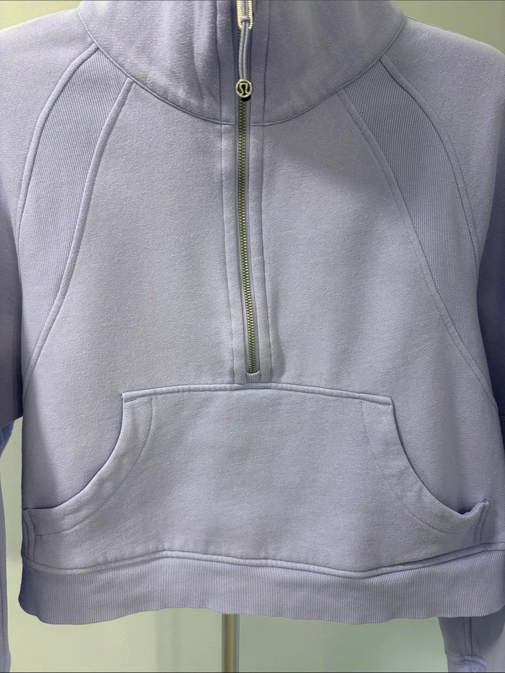 Lululemon Scuba Oversized Funnel Neck Half Zip ~ M/L ~ Lavender